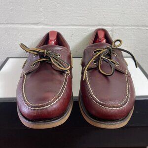 Timberland Boat Shoe Moccasin 25077 Brown Leather 2 Eye Slip On Men's 10.5 US